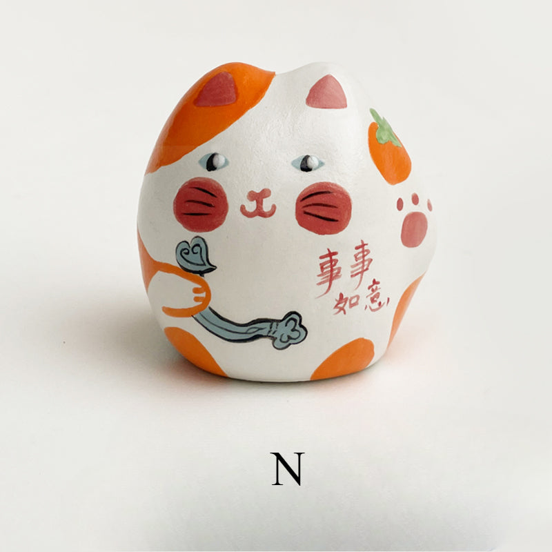 Gohobi x Little Diary Handmade Ceramic Lucky Cat