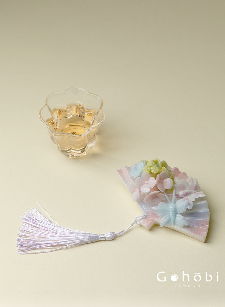 Gohobi Handmade Floral Incense Holder 008 - Jade Fan