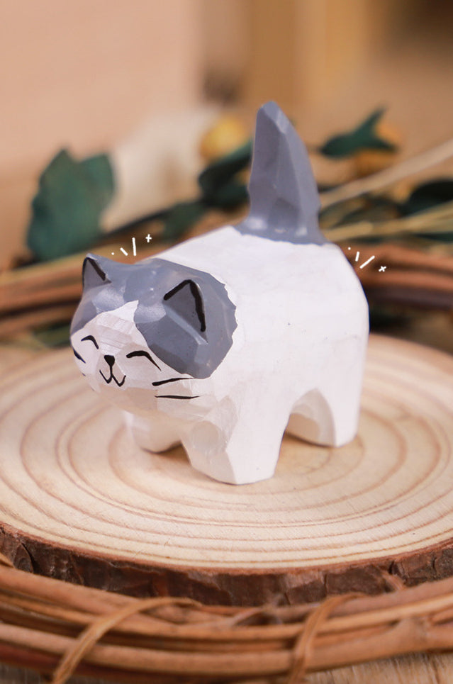 Gohobi Handcrafted Wooden Dogs and Cats Ornament