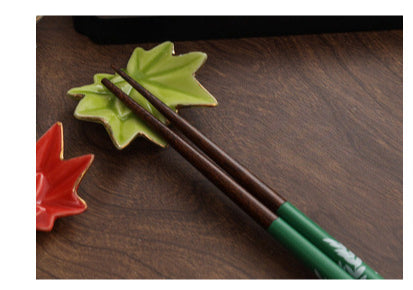 Gohobi A Set of 5 Pairs of Wooden Chopsticks and Rests