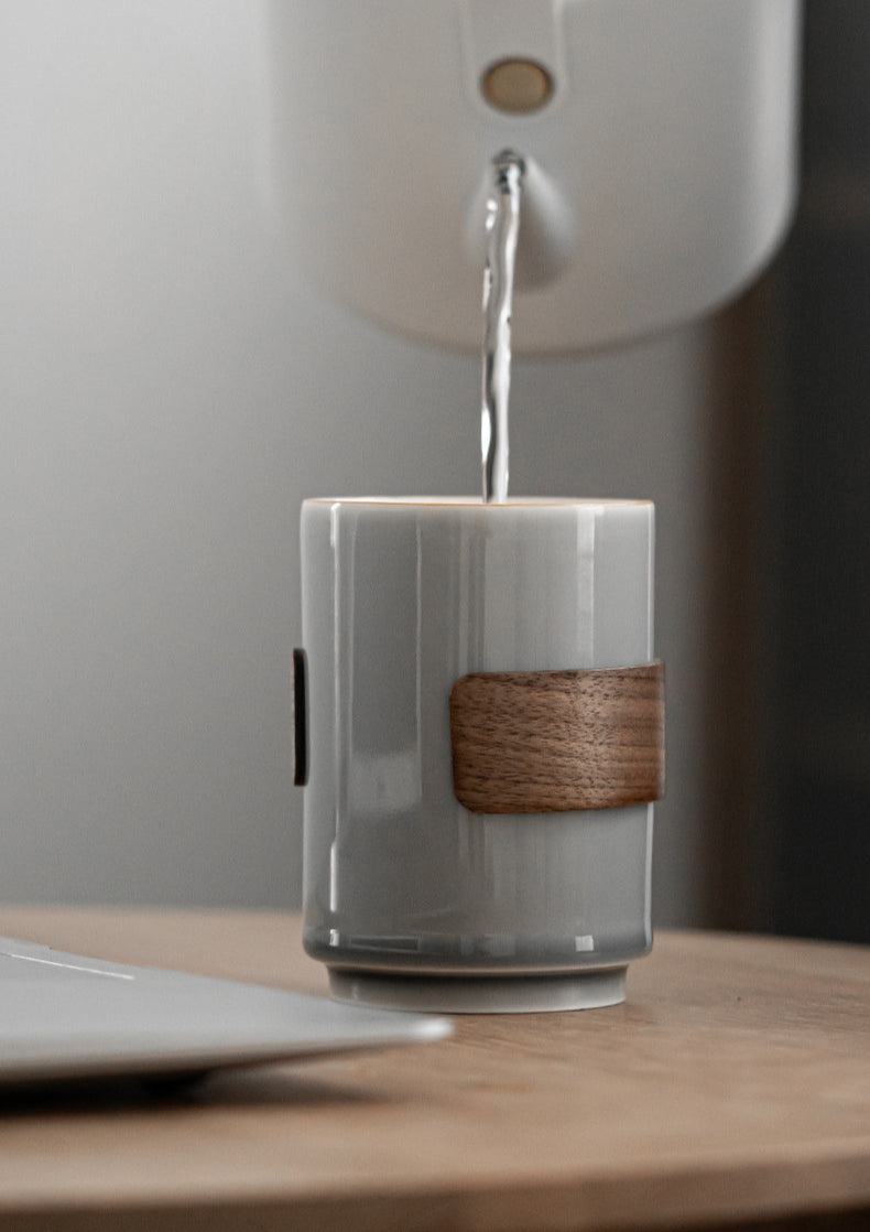 Gohobi Japanese Style Ice Grey and Green Tea Cup 001