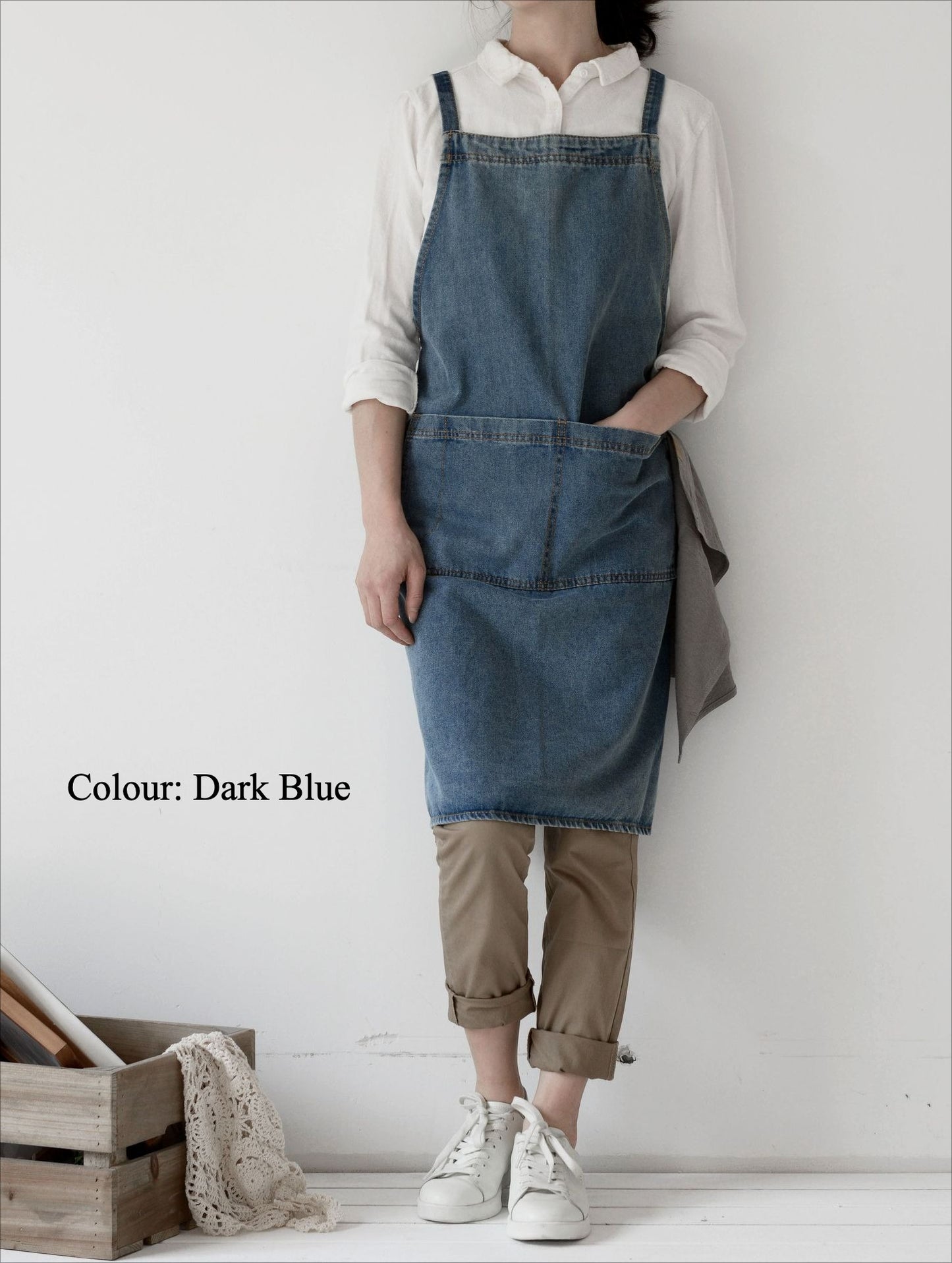 Gohobi Heavy-Duty Cotton Canvas Denim Apron