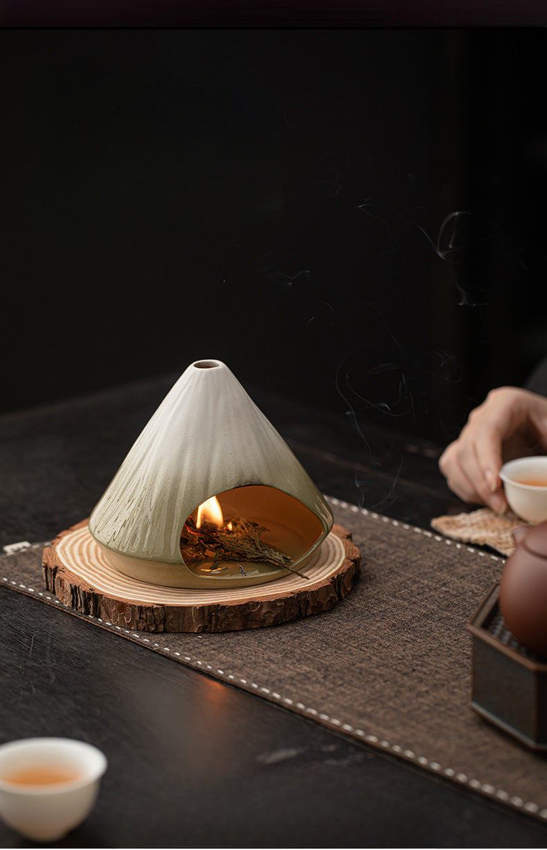 Gohobi Mount Fuji Ceramic Incense Fireplace