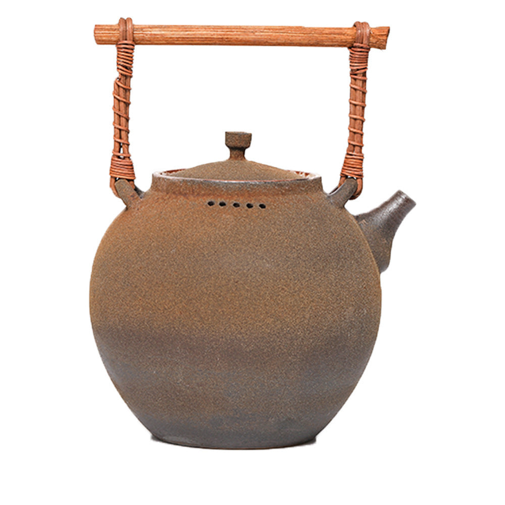 Gohobi Jingdezhen Firewood-Fired Teapot – Raw Ore Old Rock Mud Collector Kettle (1000ml)