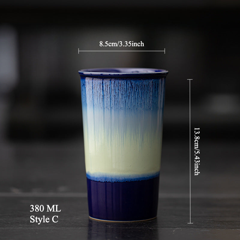 Gohobi Flow Glaze Ceramic Large Cup