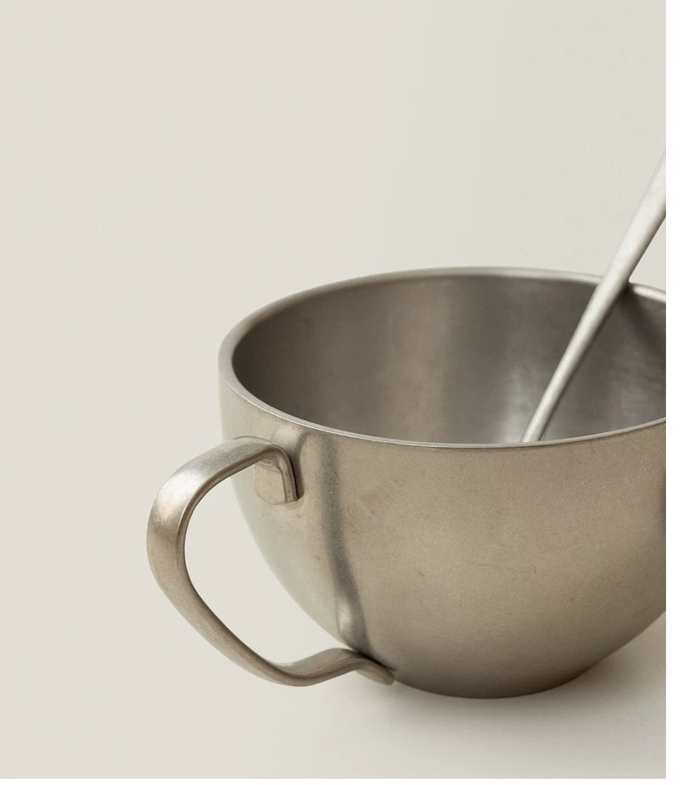 Gohobi Matte Double-Wall Stainless Steel Coffee Cup Set