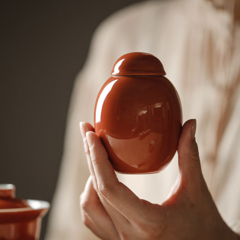 Gohobi Ceramic Mini Tea Container