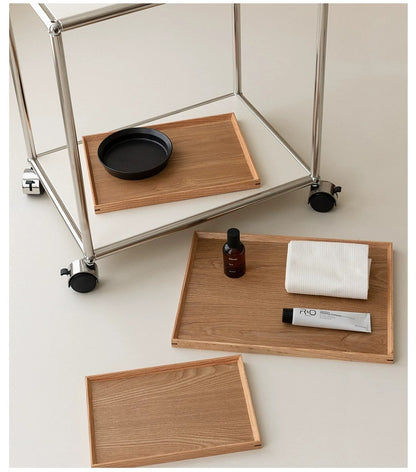 Gohobi Japanese-Style Solid Wood Serving Tray