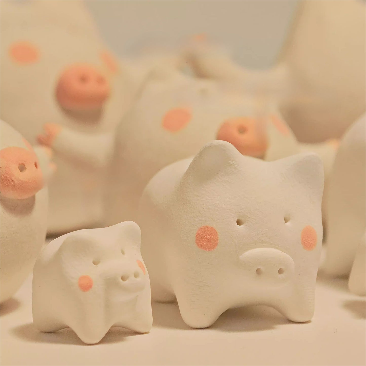 Gohobi x Little Diary Handmade Ceramic Pigs