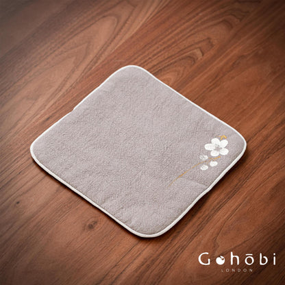 Gohobi Handmade Cotton Linen Tea Towel – Japanese Style Absorbent Zen Tea Cloth