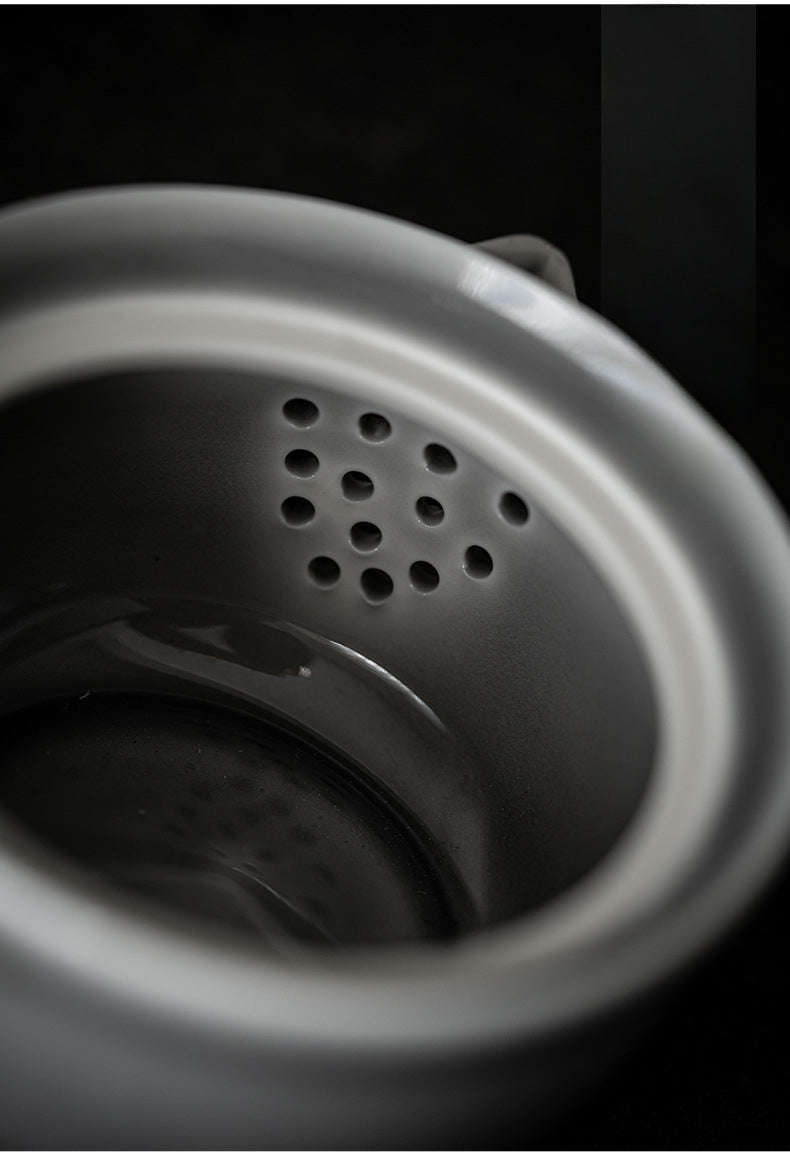 Gohobi Ice Gray Glaze Hand Teapot