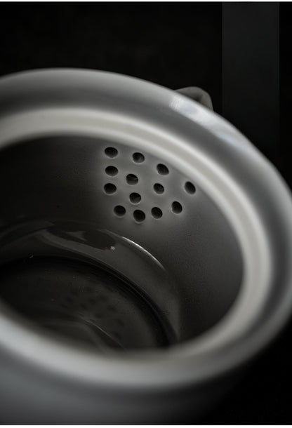 Gohobi Ice Gray Glaze Hand Teapot