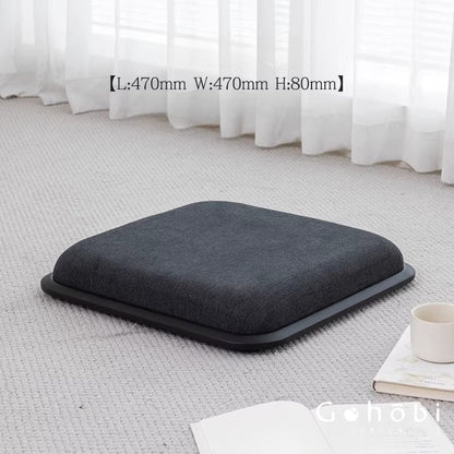Gohobi Black Walnut Tatami Seat Cushion – Solid Wood Futon Meditation Seat for Tea Room, Bay Window or Floor Seating