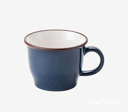 Gohobi Japanese Minoya Retro Ceramic Mug Coffee Cup [Made in Japan]