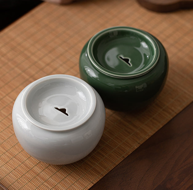 Cendres glacées Yuanshan Jianshui ménage tasse moyenne et petite tasse à thé lavage céramique réservoir de résidus de thé réservoir d'eau simple accessoires de service à thé de kung fu
