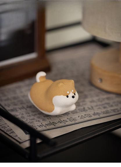 Gohobi Ceramic Handmade Purple Sand Yixing Tea Pet Ornaments