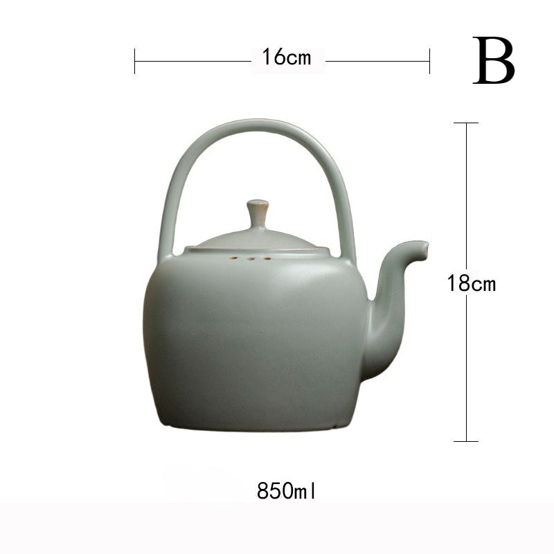 Gohobi Lifting Beam Ceramic Teapot – Large Capacity Household Boiling Kettle (3 Styles)