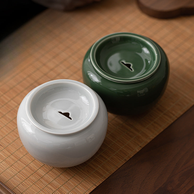 Cendres glacées Yuanshan Jianshui ménage tasse moyenne et petite tasse à thé lavage céramique réservoir de résidus de thé réservoir d'eau simple accessoires de service à thé de kung fu