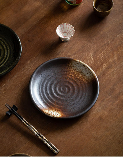 Gohobi Made in Japan Mino Ware Wabi-Sabi Plate – Ceramic Side Plate [Made in Japan]