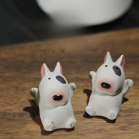 Gohobi Bull dog Handcrafted Tea Pet