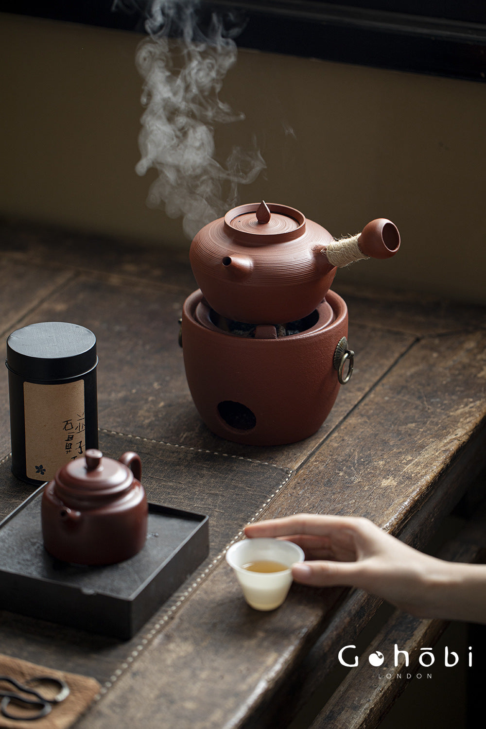 Gohobi Chaoshan Sand Pot Tea Set – Household Carbon Stove & Japanese Side Handle Teapot