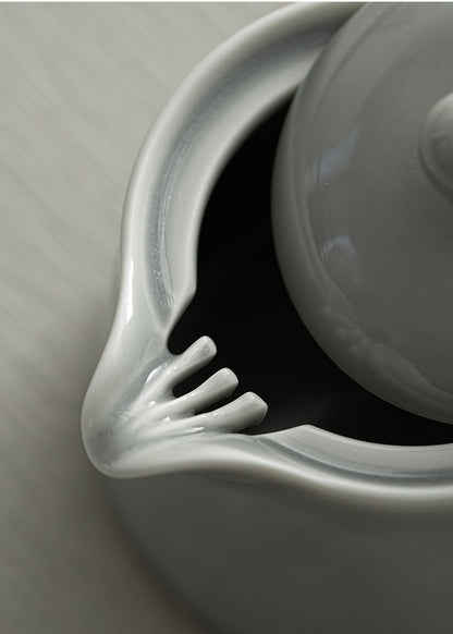 Gohobi Japanese Style Ice Grey Teapot 001