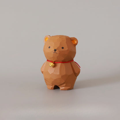 Gohobi Handcrafted Wooden Bear Ornament