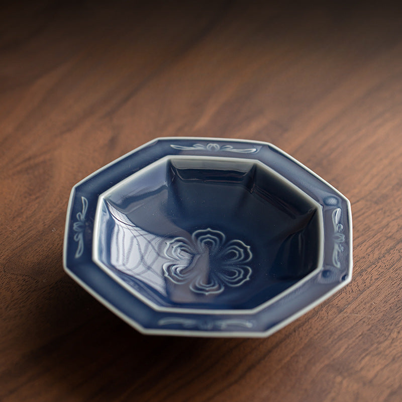 Gohobi Traditional Japanese Glazed Fruit Nuts Small Plate - Octagon 005