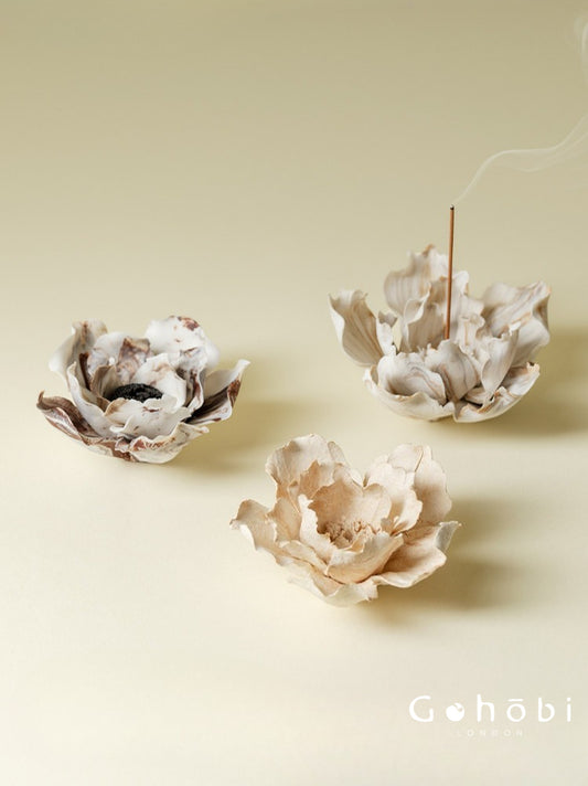Gohobi Handmade Floral Incense Holder 001 - Lily