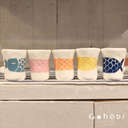 Gohobi x Little Diary Hand-Painted Fish Ceramic Coffee Cup