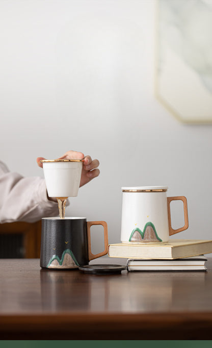 Gohobi Mountain Ceramic Tea Office Mug