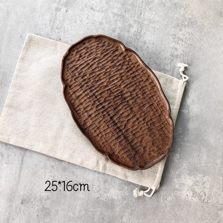 Gohobi Handmade Walnut Tray Lace Design 002