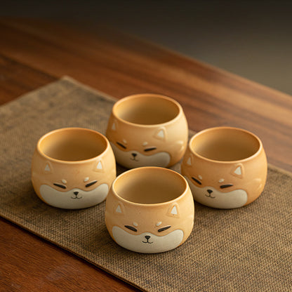 Gohobi Hand-painted Shiba Inu Master Tea Cup Coffee Mug