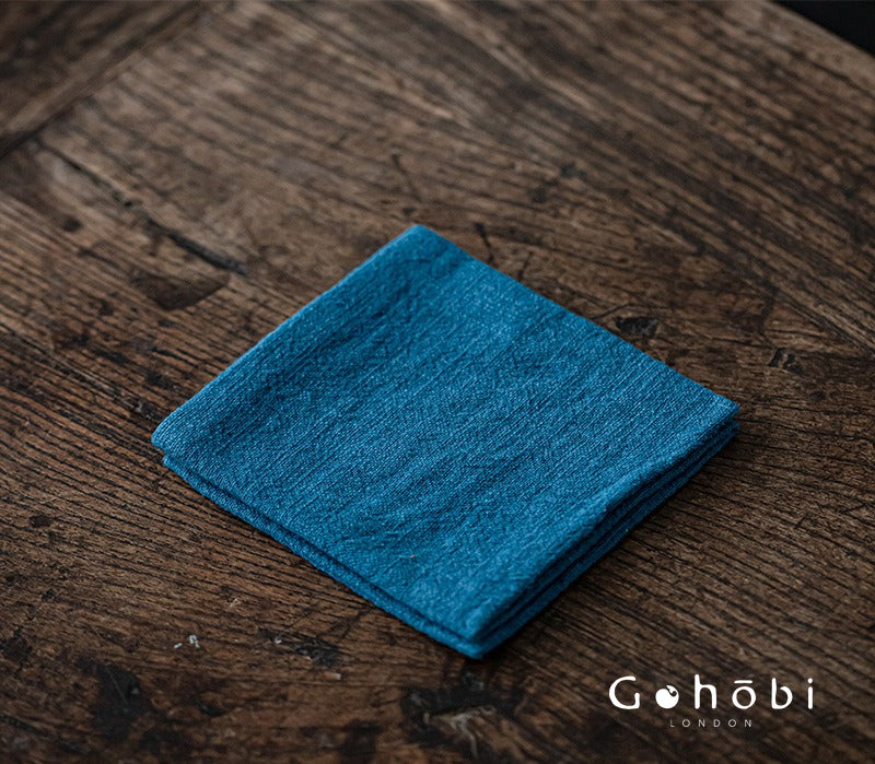 Gohobi Zen Ramie Tea Towel – Absorbent Tea Cloth for Gongfu Tea Table and Teapot