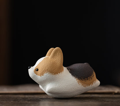 Gohobi Ceramic Handmade Purple Sand Yixing Tea Pet Ornaments