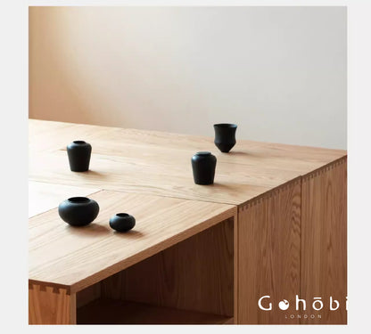 Gohobi Handmade Solid Wood Display Cabinet – Studio Storage Display Collection Cabinet | FSC Certified Furniture