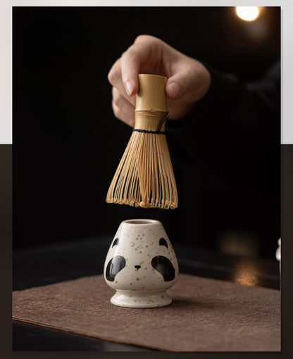 Gohobi Ceramic Matcha Set 045 Panda and Cat