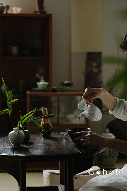 Gohobi Song-Inspired Matcha Travel Tea Set – Jianzhan Bowl with Travel Bag