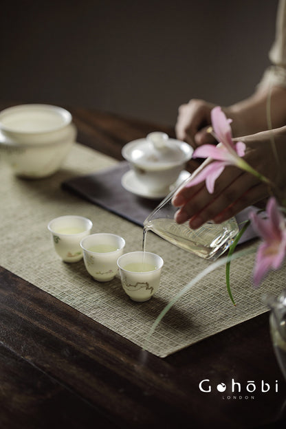Gohobi Sweet White Porcelain Teacup – Handmade Thin Porcelain Gongfu Master Cup