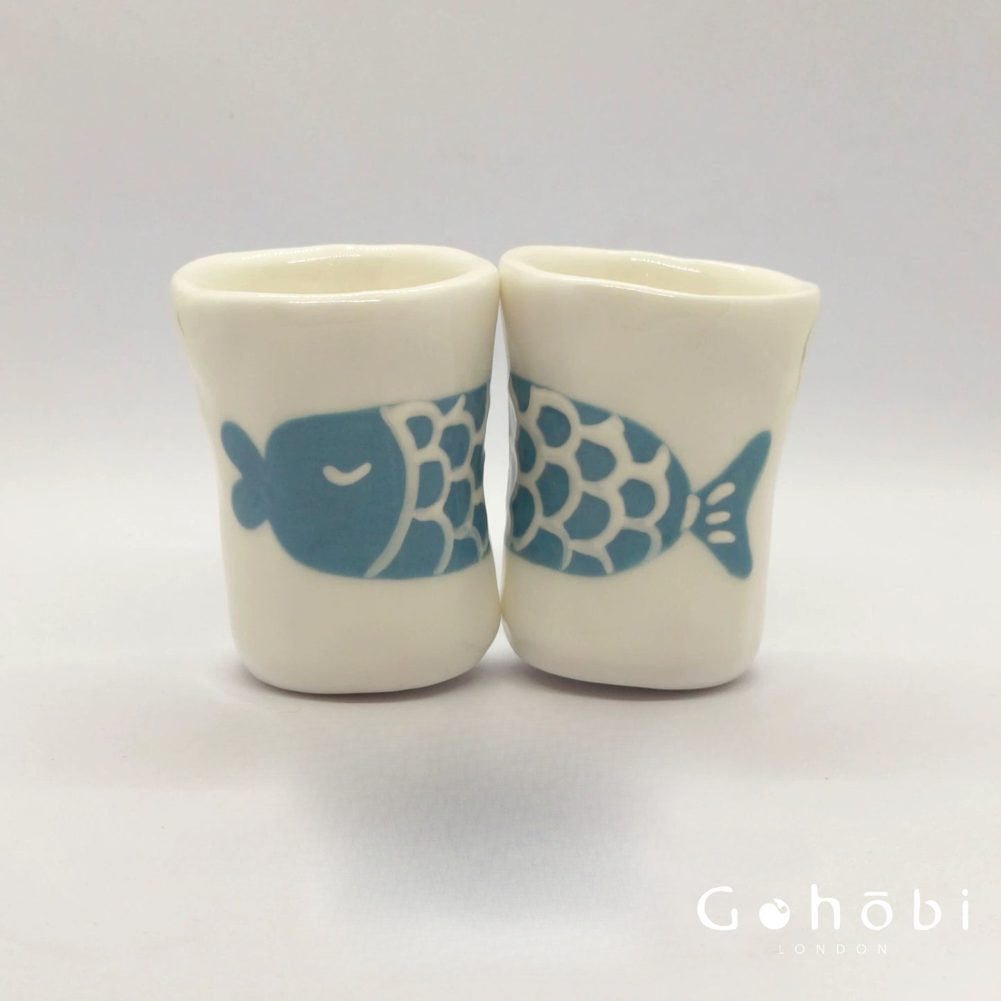 Gohobi x Little Diary Hand-Painted Fish Ceramic Coffee Cup
