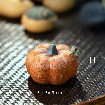 Yixing Purple Sand Spray Pastèque Thé Pet Fait Main Grenouille, Citrouille, Graines de Lotus, Citron, Fève Service à Thé, Sculpture En Gros