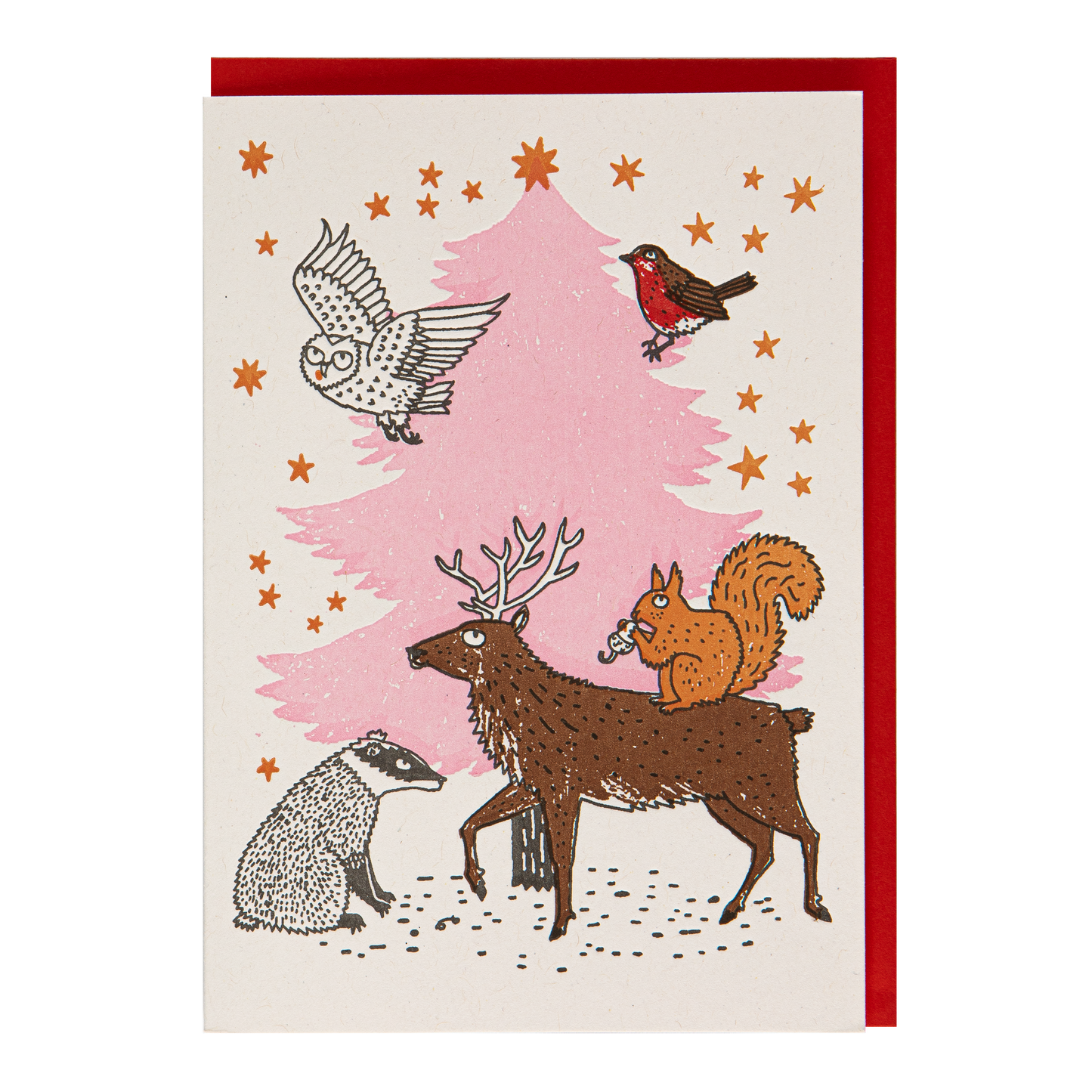 Woodland Christmas Tree | Medium Card | Greeting Card [Made in the UK]