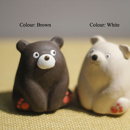Gohobi Handcrafted Mini Bear Tea Pet