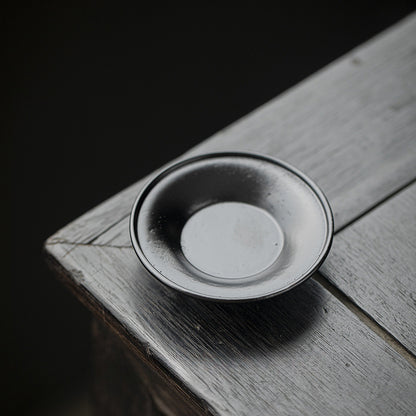 Gohobi Black Walnut Wood Tea Coaster – Round Solid Wood Tea Cup Holder