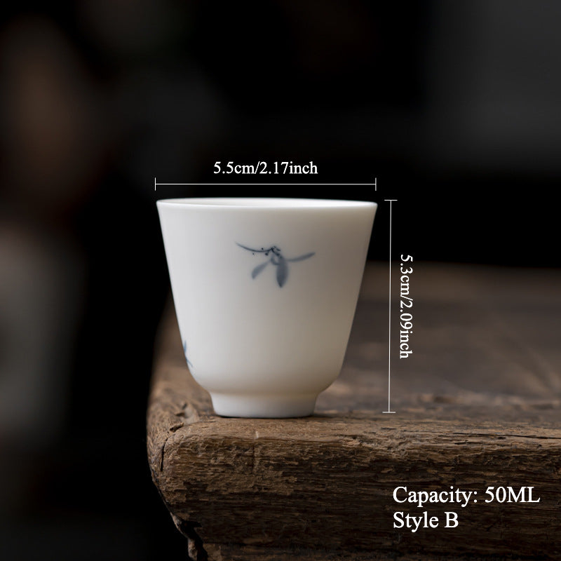 Gohobi Qiu Shui Orchid Ceramic Teacup