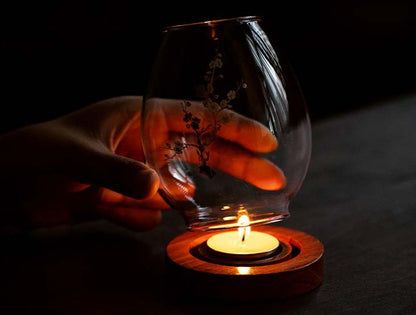 Gohobi Glass Candle Holder