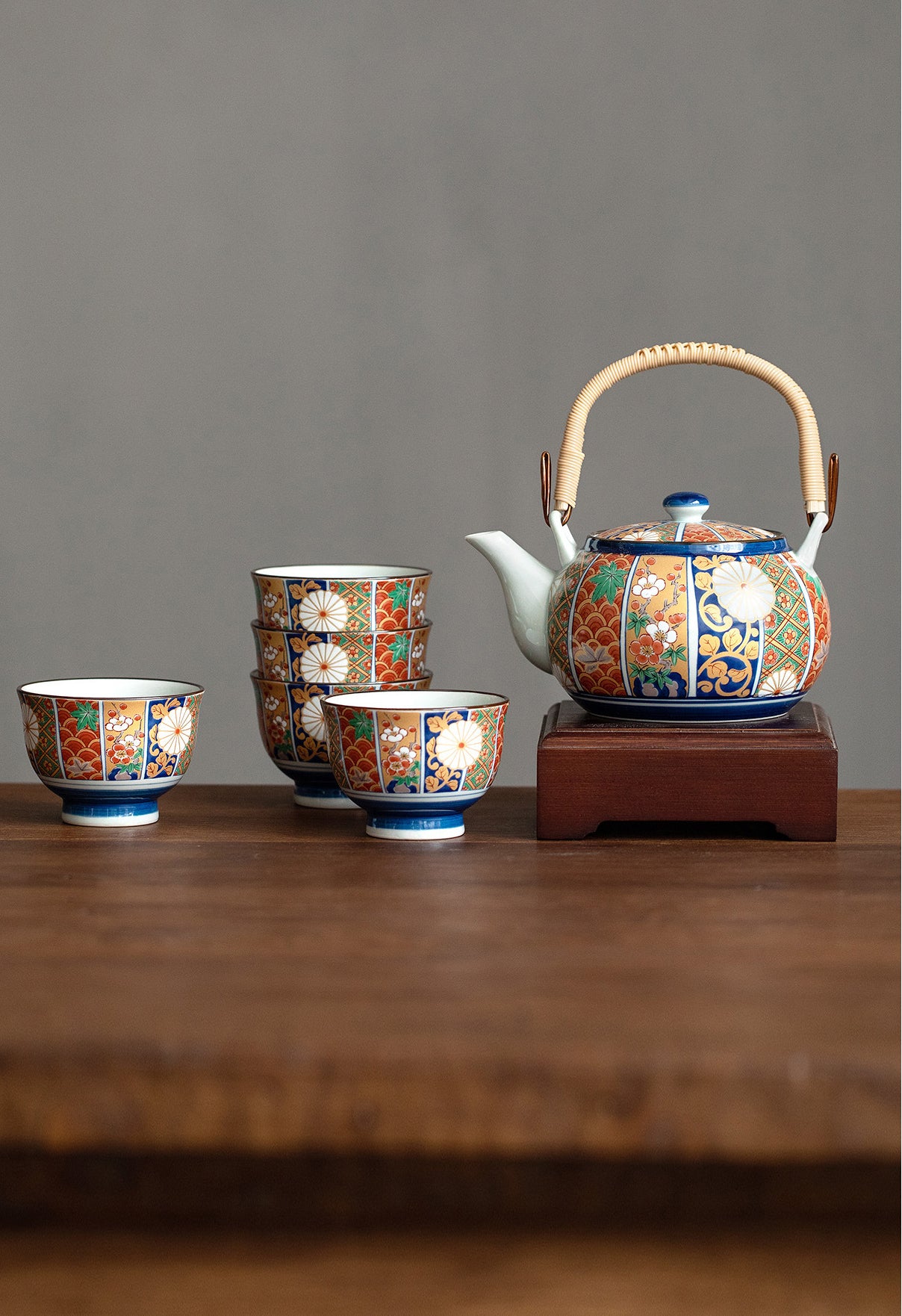 [Made In Japan] Gohobi Japanese Ancient Imari Tea Set