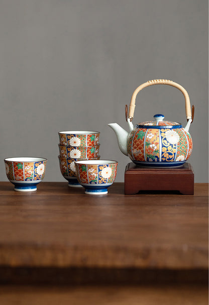 [Made In Japan] Gohobi Japanese Ancient Imari Tea Set