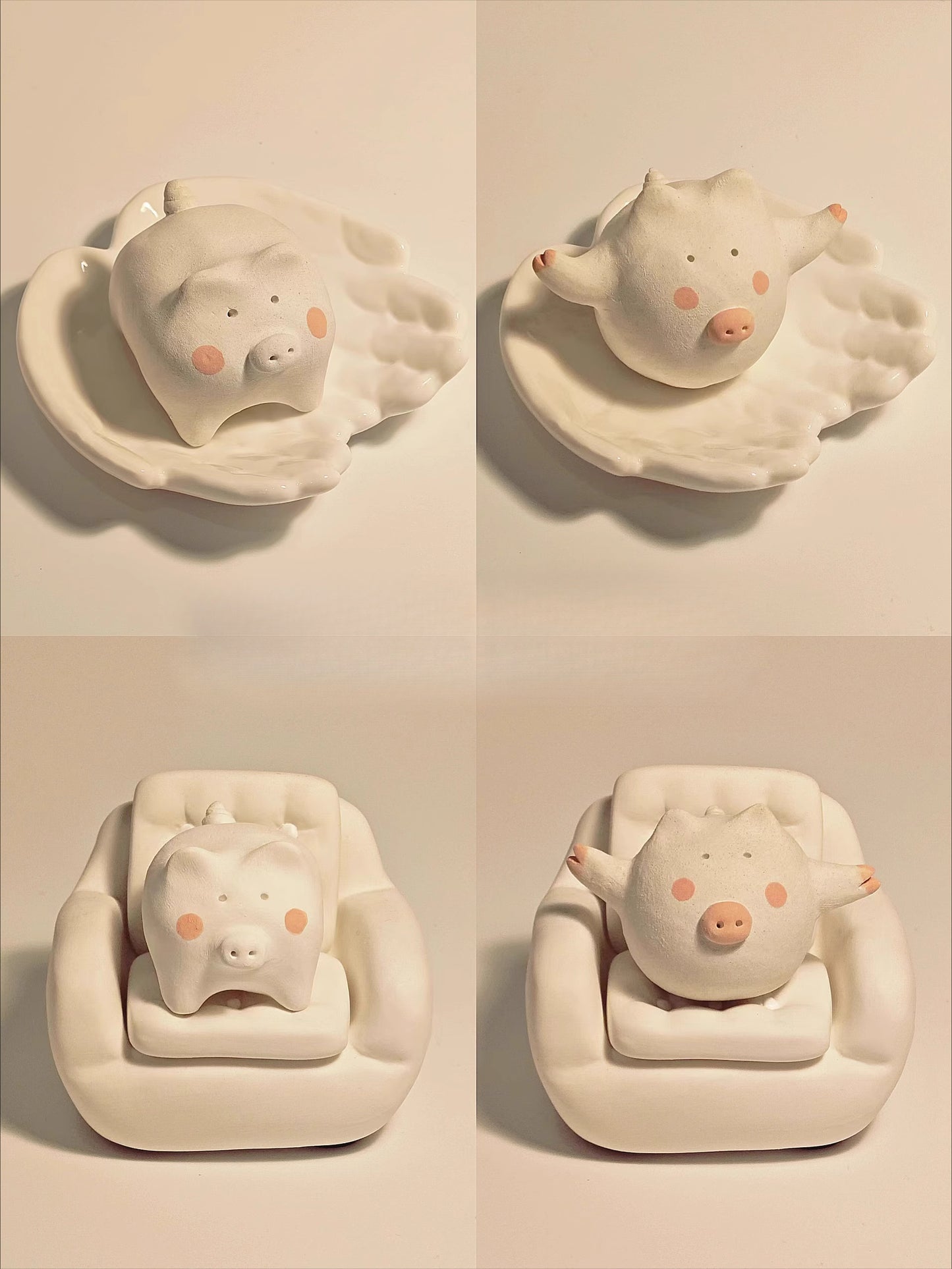 Gohobi x Little Diary Handmade Ceramic Pigs