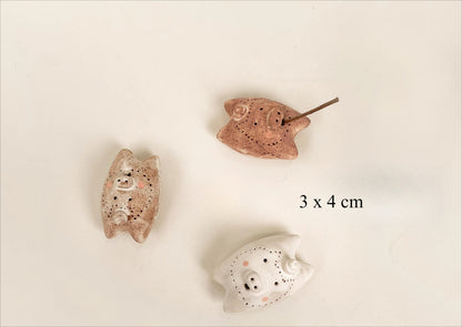 Gohobi x Little Diary Handmade Ceramic Pigs